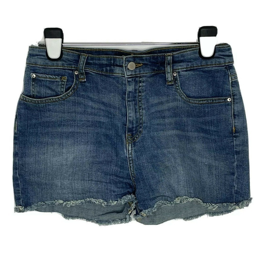 Gap Size 6 Medium Denim Shorts Wash High Rise Cut Off